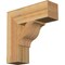 Ekena Millwork Funston Block Rough Sawn Bracket, Western Red Cedar, 6"W x 20"D x 20"H BKT06X20X20FST05RWR - alternate 1